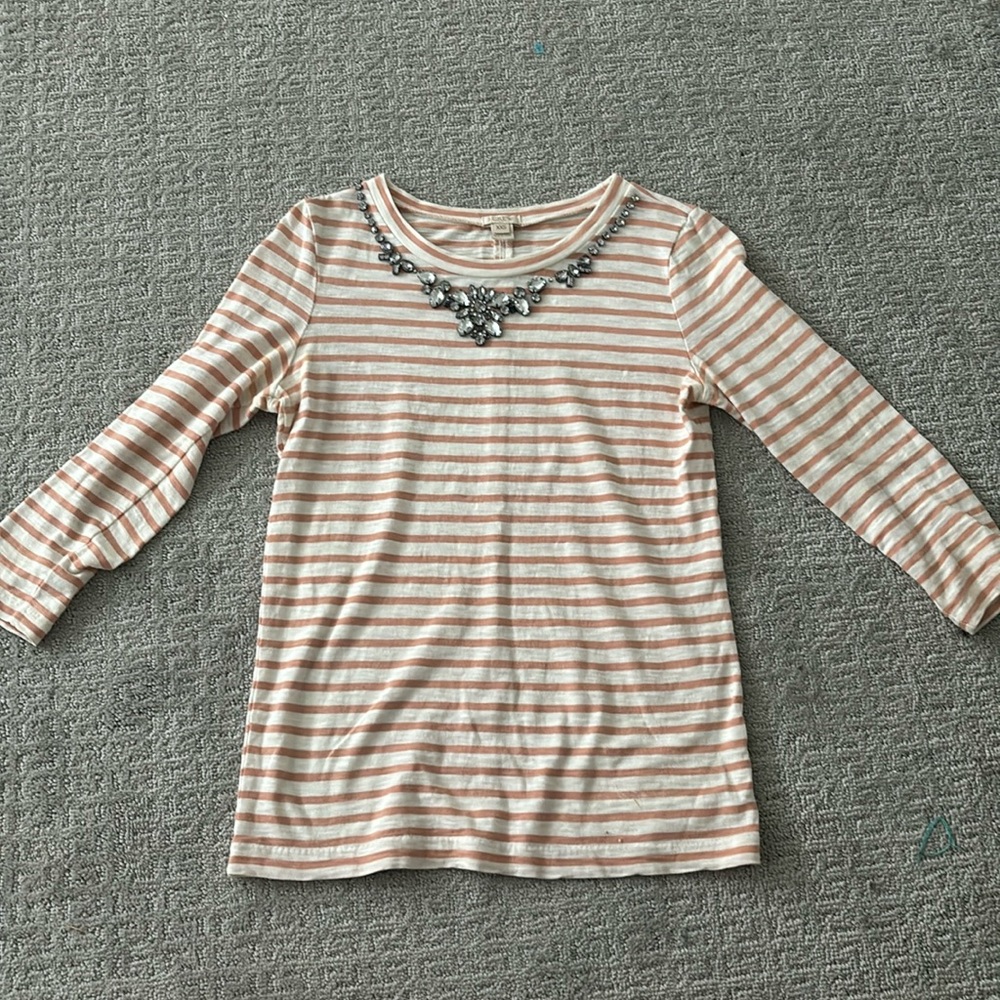 J Crew embellished shirt